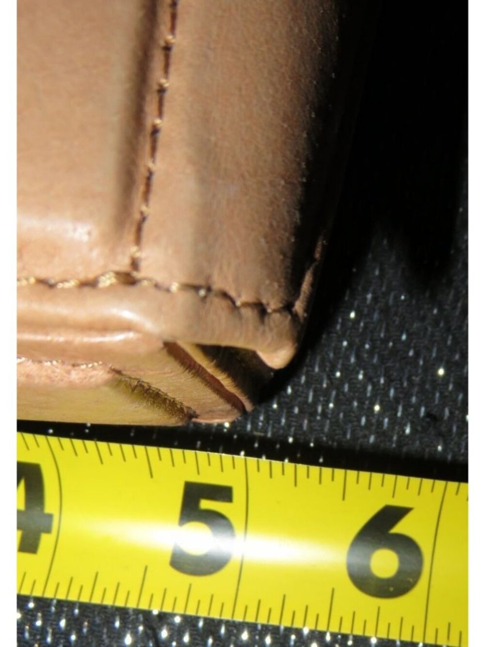 Neiman Marcus Vintage Leather Jewelry Travel Case Felt Lined & Snap Closure in P - Picture 6 of 7